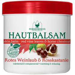 HERBAMEDICUS VADGESZTENYE ÉS VÖRÖS SZŐLŐ BALZSAM 250 ML (ROTES WEINLAUB & ROSSKASTANIE) - 040407000