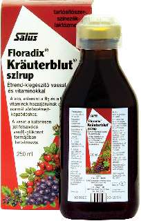 SALUS KRAUTERBLUT SZIRUP VASHIÁNYRA 250 ML - 050201017