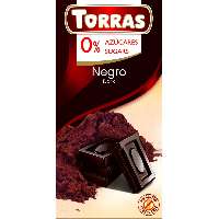 TORRAS ÉTCSOKOLÁDÉ HOZZÁADOTT CUKOR NÉLKÜL 75 GR (GLUTÉNMENTES) - 100606045.ÉT