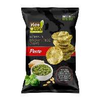 RICE UP TELJES KIŐRLÉSŰ BARNA RIZS CHIPS PESTO ÍZŰ 60GR (GLUTÉNMENTES) - 100606052.6