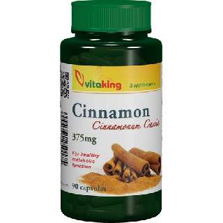 VITAKING FAHÉJ CINNAMON KAPSZULA 375 MG 90 DARABOS - 050501070