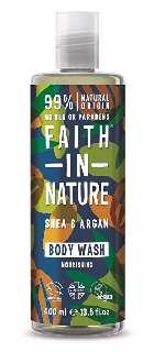 SHEA VAJ ÉS ARGÁN OLAJ TUS ÉS HABFÜRDŐ 400ML (FAITH IN NATURE) - 490708000.15