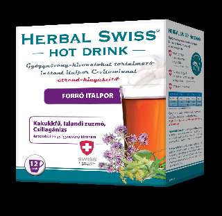 HERBAL SWISS FORRÓ INSTANT ITALPOR HOT DRINK 12 DARABOS - 050140003.12