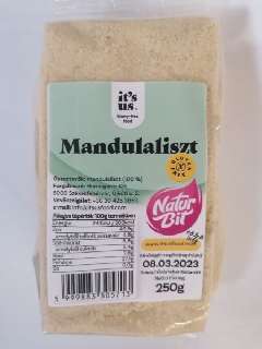 NATURBIT MANDULALISZT GLUTÉNMENTES 250 GR - 100610002