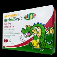 DR THEISS HERBAL SEPT KIDS NYALÓKA KÖHÖGÉSRE 6 DARABOS - 050201038.KÖHÖGÉS