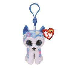 TY BOOS PLÜSS FIGURA CLIP 8,5 CM HELENA KÉK HUSKY - 431304007.KÉKHUSKY