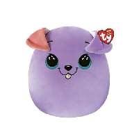 TY SQUISH-A-BOSS PÁRNA ALAKÚ PLÜSS FIGURA BITSY LILA KUTYA 22 CM - 431304003.LKUTYA