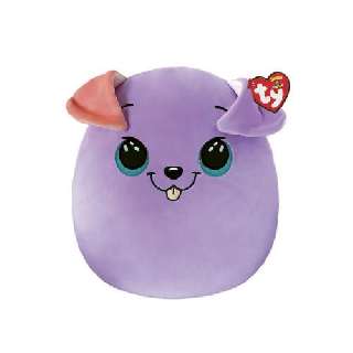 TY SQUISH-A-BOSS PÁRNA ALAKÚ PLÜSS FIGURA BITSY LILA KUTYA 22 CM - 431304003.LKUTYA