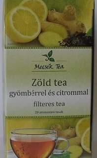 MECSEK ZÖLD TEA GYÖMBÉR+CITROM 20 FILTER - 060101001.ZÖLDTEA