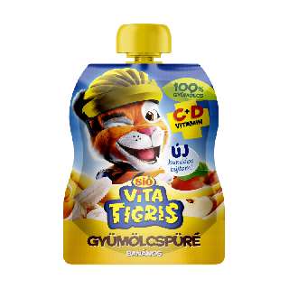 SIÓ VITATIGRIS 100% GYÜMÖLCSPÜRÉ BANÁN 90 GR - 060701039.2