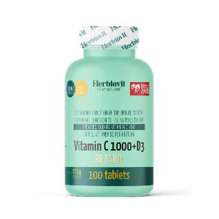 HERBIOVIT VITAMIN C 1000+D3 RETARD 100DB - 050135003