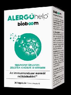 BIOBOOM ALERGOHELP ÉTRENDKIEGÉSZÍTŐ KAPSZULA 30 DB-OS (IMMUNRENDSZER NORMÁL MŰKÖDÉSÉRE) - 050140021