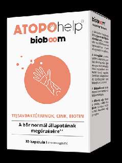 BIOBOOM ATOPOHELP ÉTRENDKIEGÉSZÍTŐ KAPSZULA 30 DB-OS (A BŐR NORMÁL ÁLLAPOTÁNAK MEGŐRZÉSÉRE) - 050140021.1