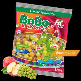 FIT KIDS BOBO KEDVENCE GYÜMÖLCSÍZŰ GABONAGOLYÓK 120 GR GLUTÉNMENTES - 100701033.3