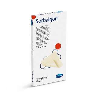 SORBALGON ALGINÁT SEBFEDŐ LAP STERIL 10X20CM 10X - 450103903