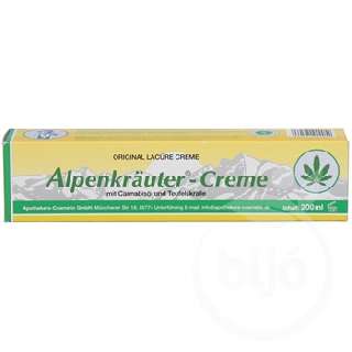 ALPENKRAUTER KRÉM KANNABISZ-ÖRDÖGCSÁKLYA 200 ML  - 040630002