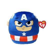 TY SQUISH BEANIES PÁRNA ALAKÚ PLÜSS FIGURA MARVEL AMERIKA KAPITÁNY 22 CM - 431304003.AMERIKAKAPITÁNY