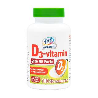 1X1 D3 VITAMIN 4000NE FORTE RÁGÓTABLETTA 100DB - 050101000.13